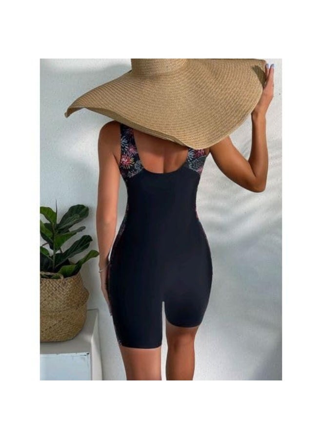 SHEIN-Floral Print One Piece Swimsuit - Image 5